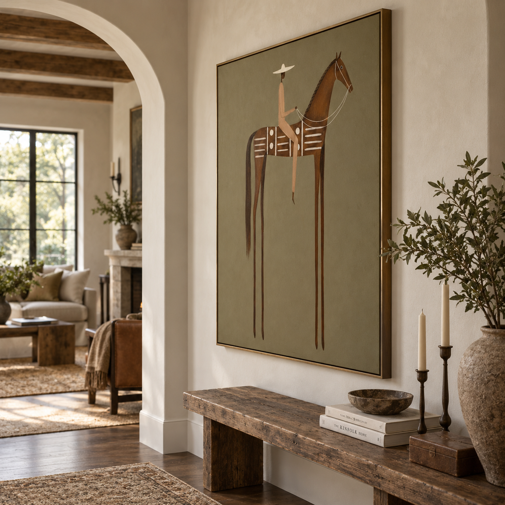 ARBYNART Vintage Americana Art | Silent Reins