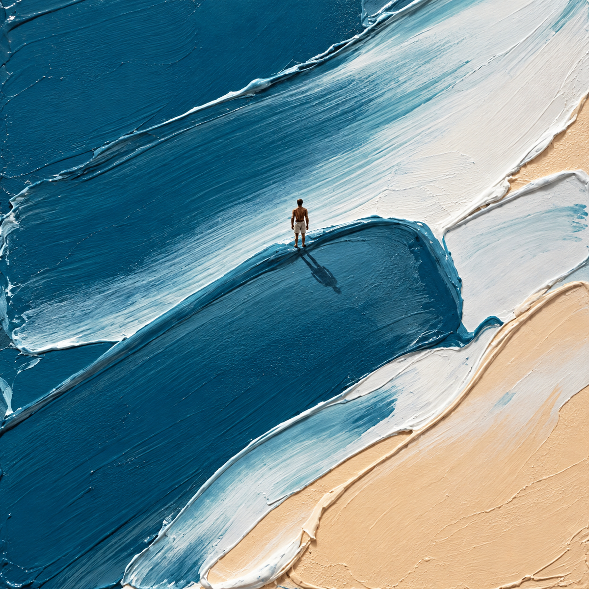 ARBYNART 3D Textured Art | Silent Tides at Dusk