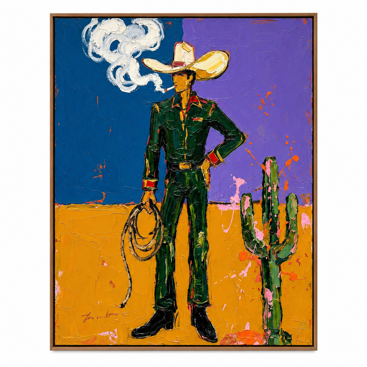 ARBYNART POP Art | Smoking Desert Cowboy