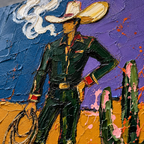 ARBYNART POP Art | Smoking Desert Cowboy