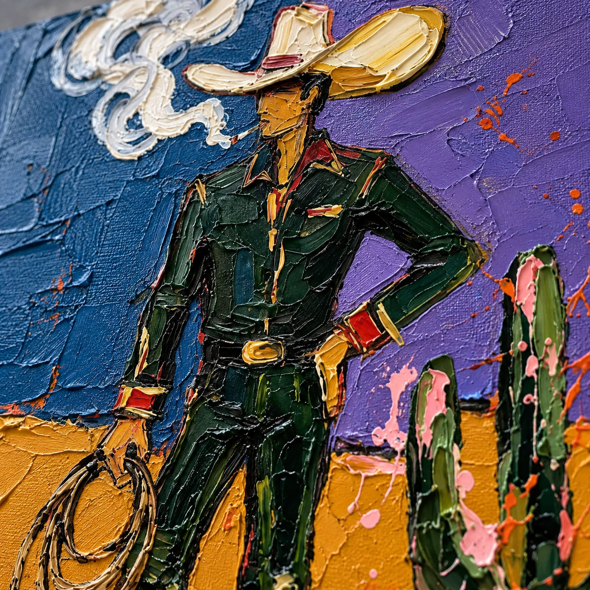 ARBYNART POP Art | Smoking Desert Cowboy