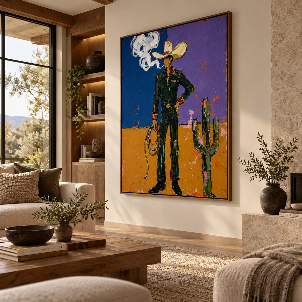 ARBYNART POP Art | Smoking Desert Cowboy