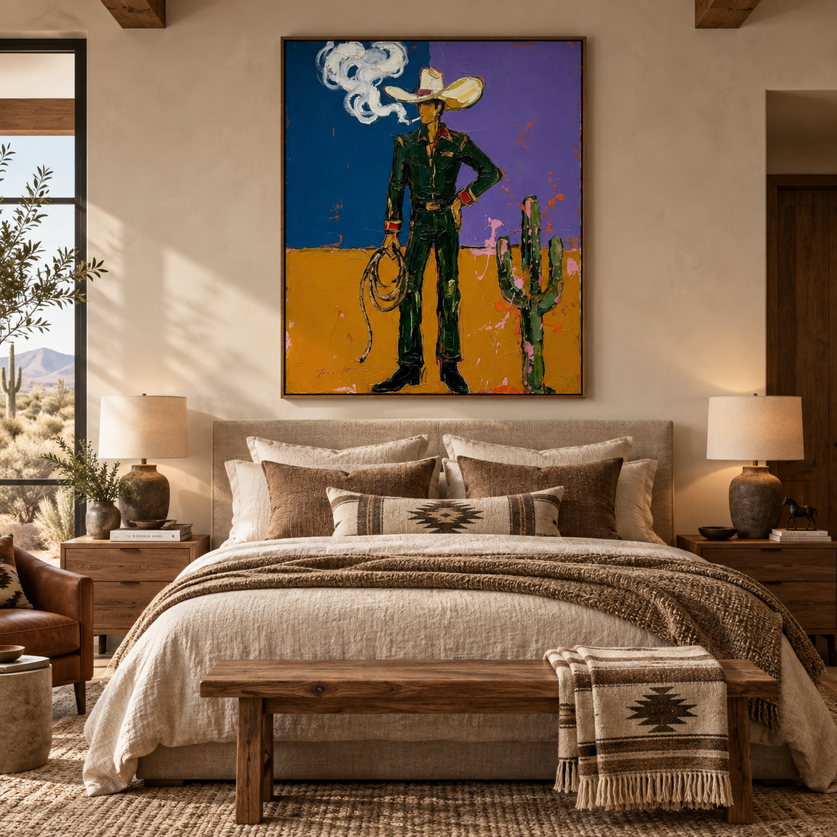 ARBYNART POP Art | Smoking Desert Cowboy