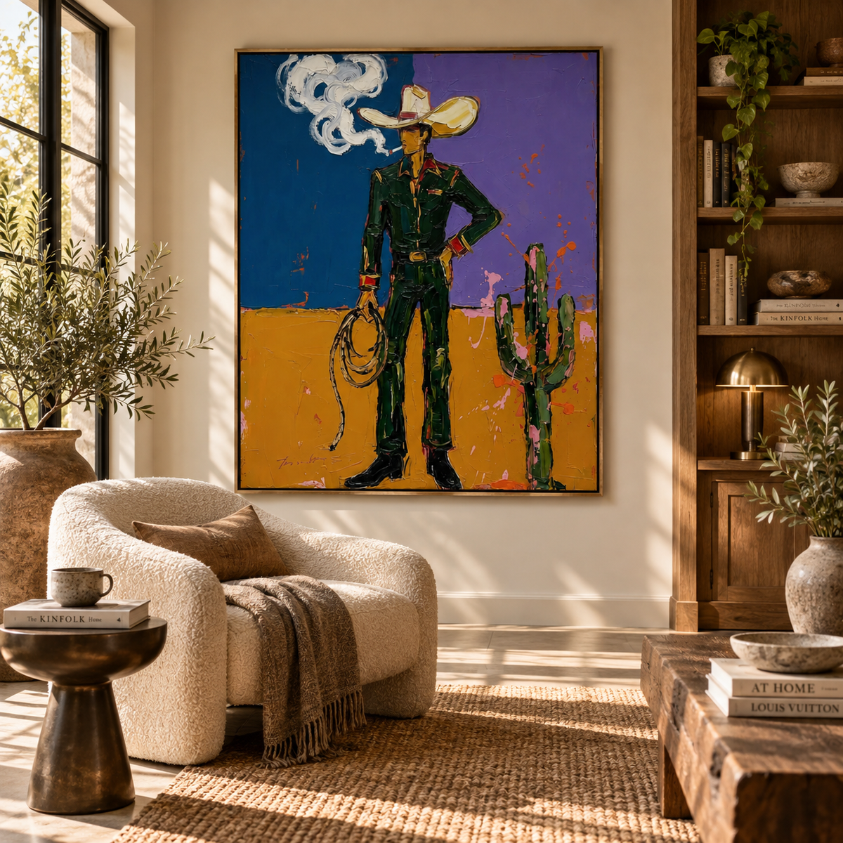 ARBYNART POP Art | Smoking Desert Cowboy