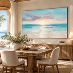 ARBYNART Impressionist Art | Soft Light on Calm Turquoise Water