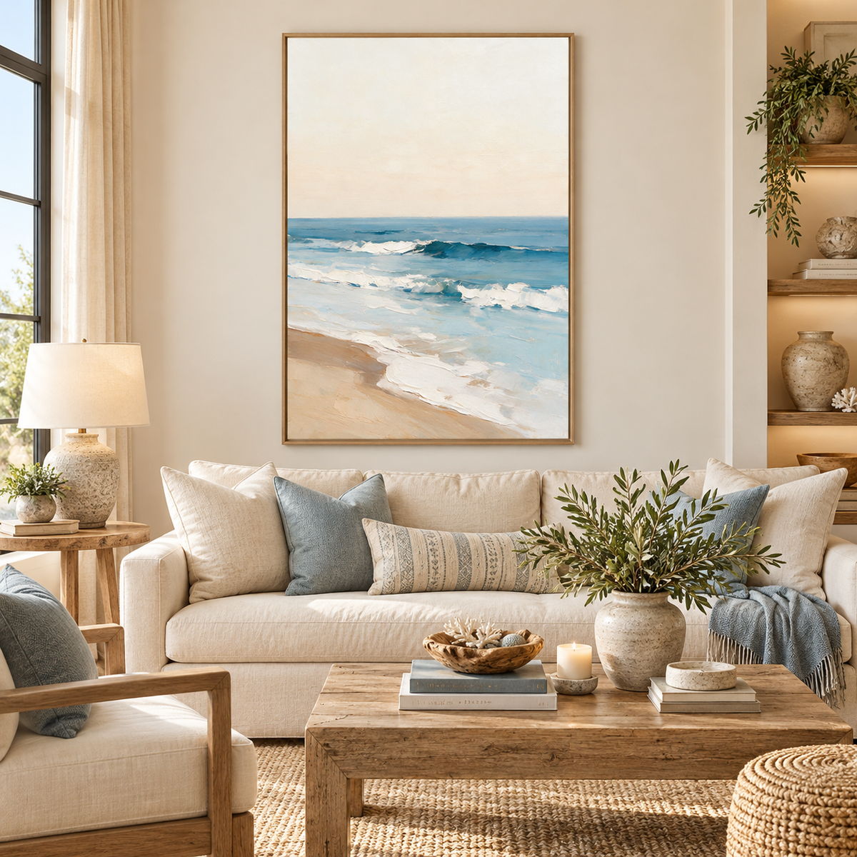 ARBYNART Impressionist Art | Soft Surf Meeting the Sand