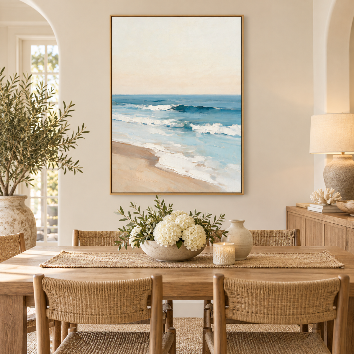 ARBYNART Impressionist Art | Soft Surf Meeting the Sand