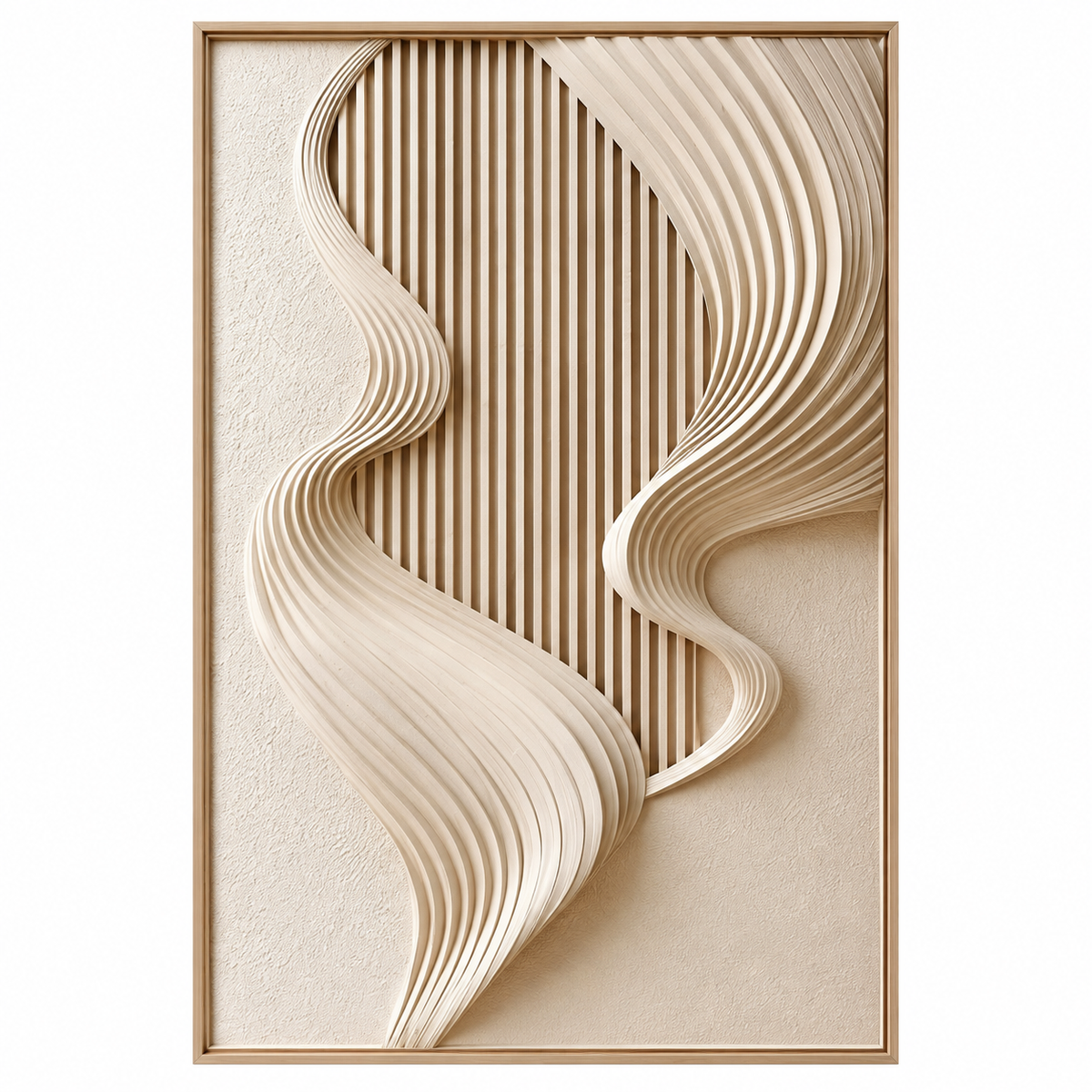 ARBYNART 3D Textured Art | Soft Veil Contour