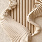 ARBYNART 3D Textured Art | Soft Veil Contour