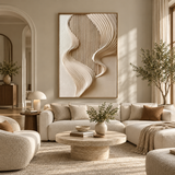 ARBYNART 3D Textured Art | Soft Veil Contour