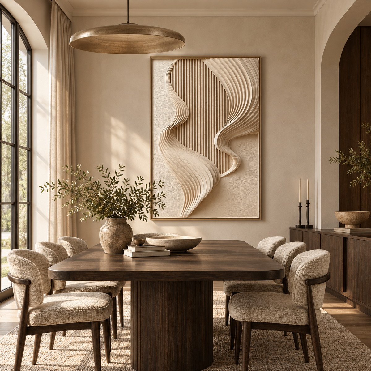 ARBYNART 3D Textured Art | Soft Veil Contour