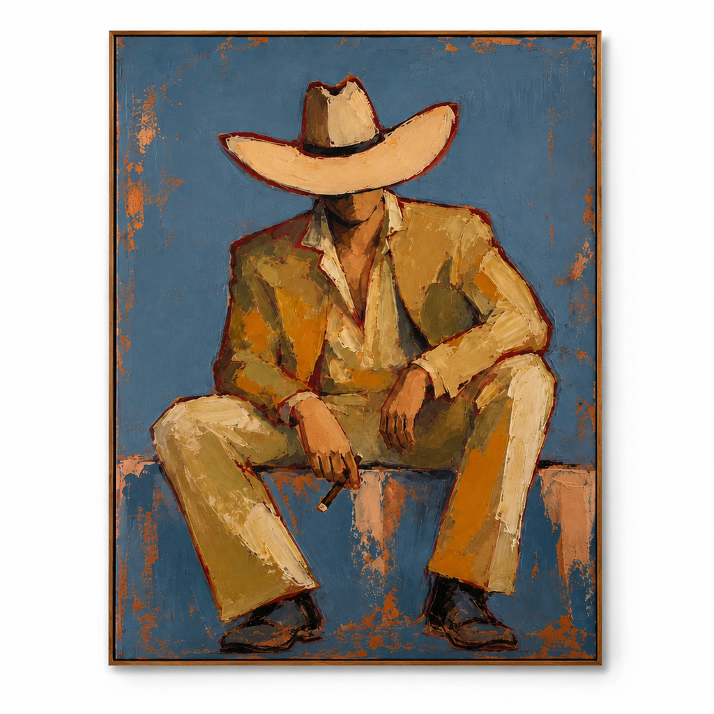 ARBYNART Vintage Americana Art | Solitude Under the Shadow