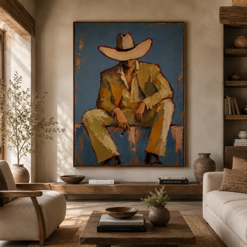 ARBYNART Vintage Americana Art | Solitude Under the Shadow