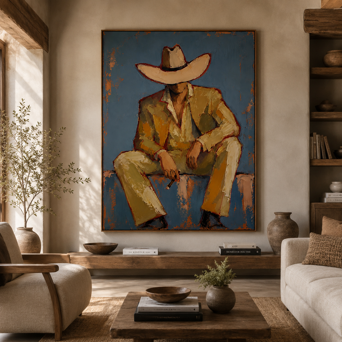 ARBYNART Vintage Americana Art | Solitude Under the Shadow