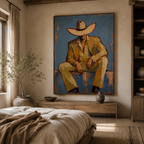 ARBYNART Vintage Americana Art | Solitude Under the Shadow