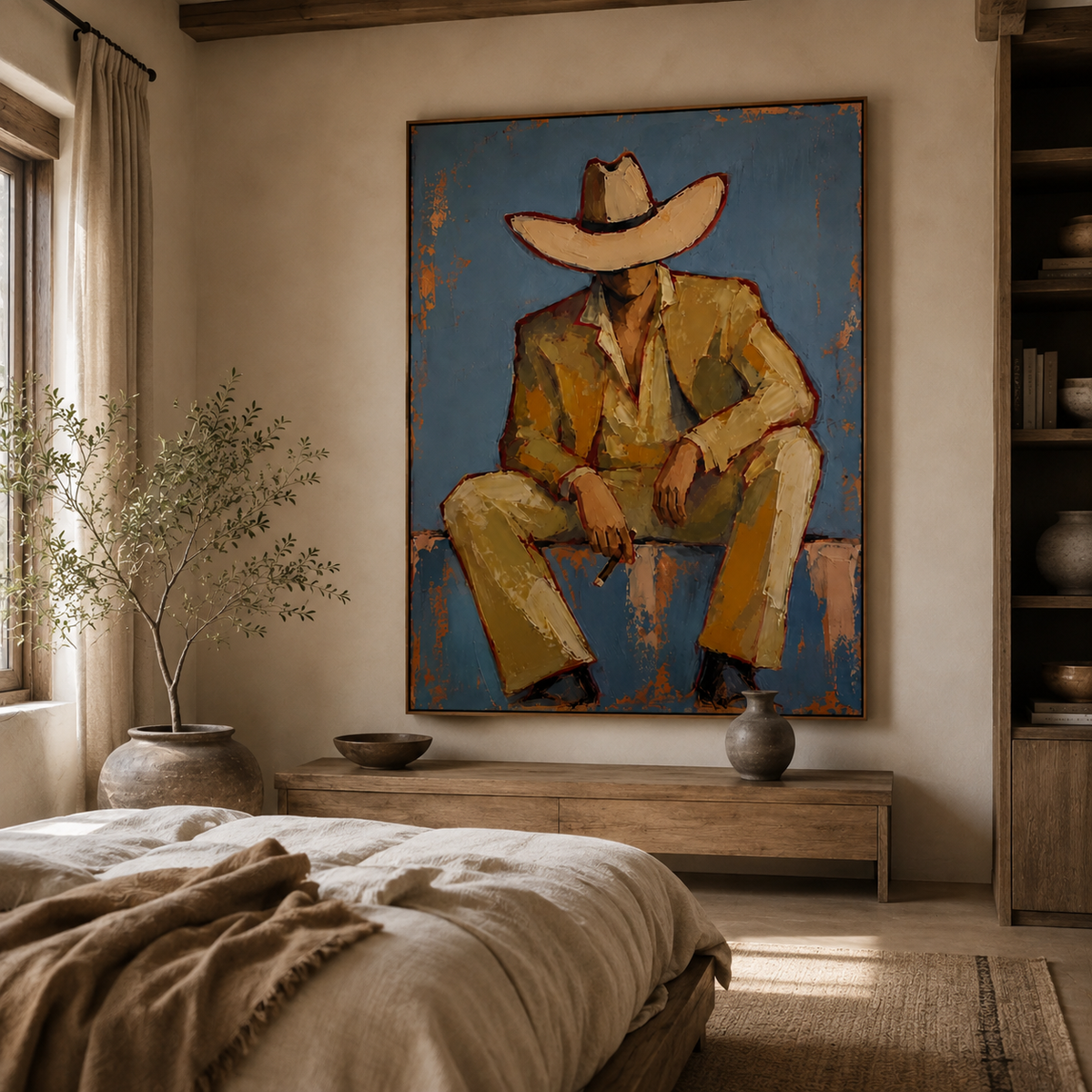 ARBYNART Vintage Americana Art | Solitude Under the Shadow
