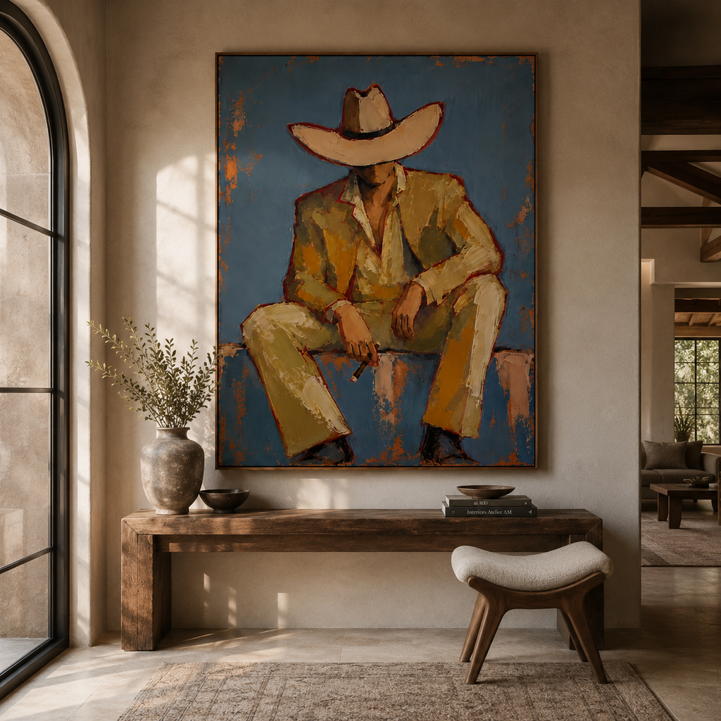 ARBYNART Vintage Americana Art | Solitude Under the Shadow