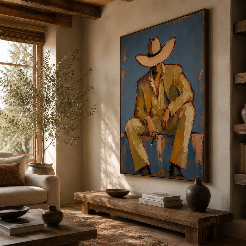 ARBYNART Vintage Americana Art | Solitude Under the Shadow