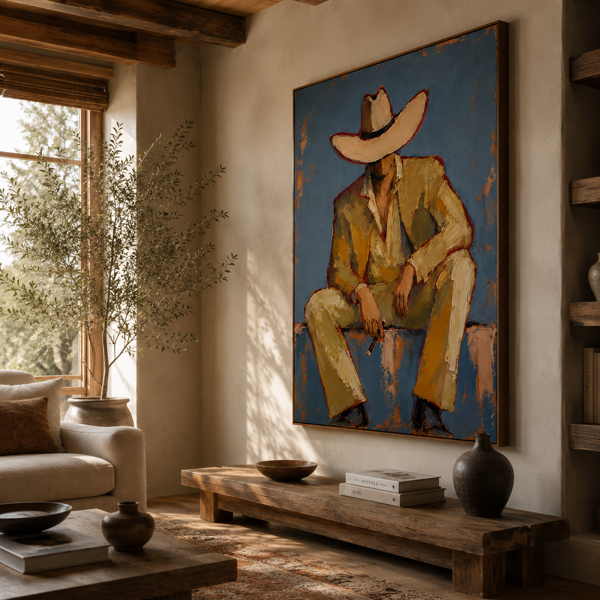 ARBYNART Vintage Americana Art | Solitude Under the Shadow