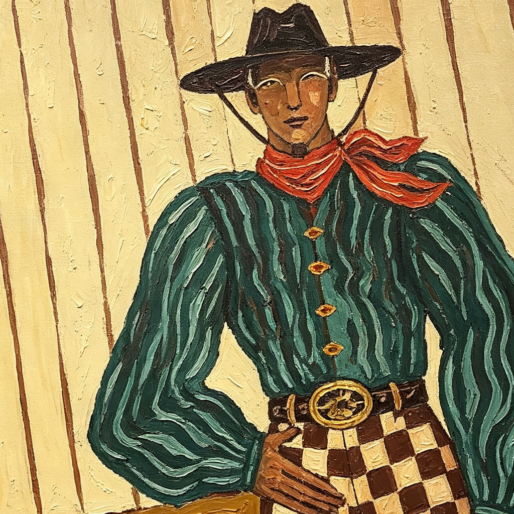 ARBYNART Vintage Americana Art | Checkered Frontier
