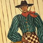ARBYNART Vintage Americana Art | Checkered Frontier