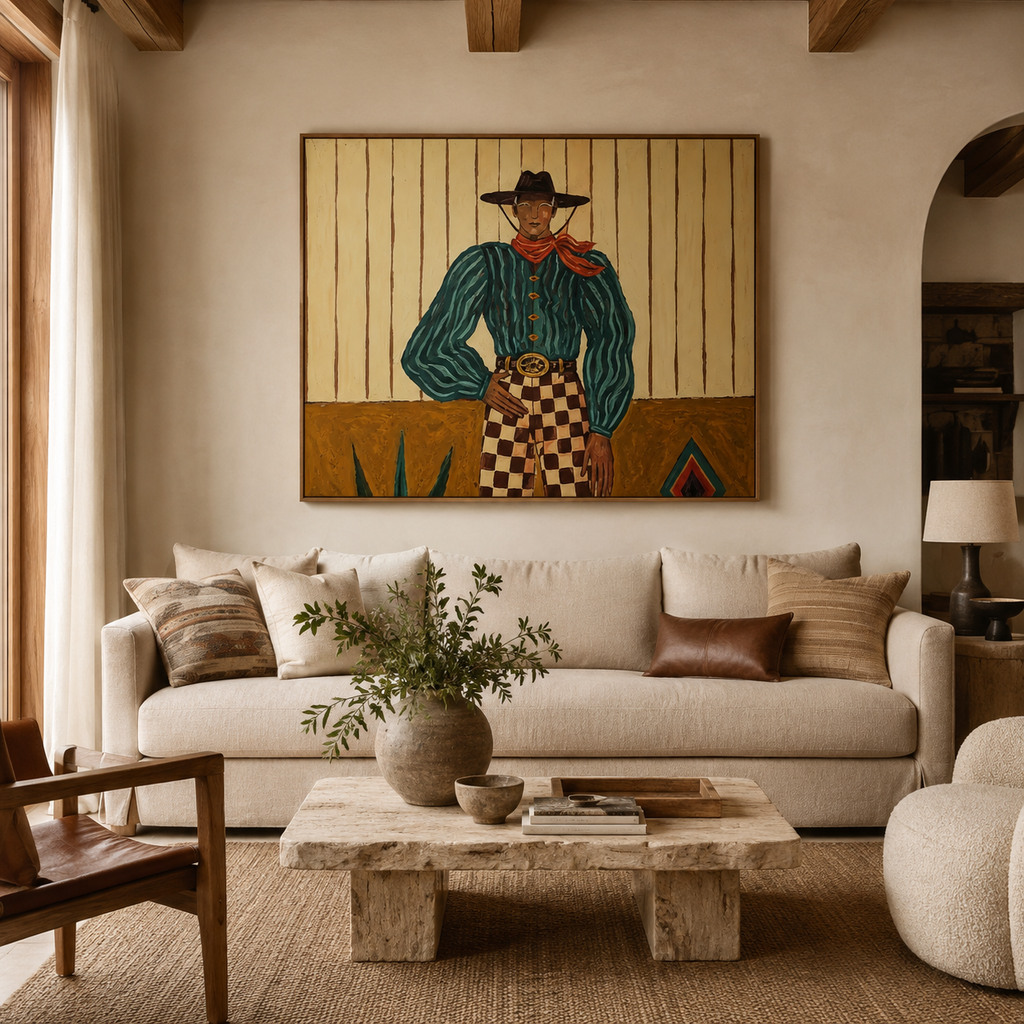ARBYNART Vintage Americana Art | Checkered Frontier