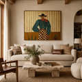ARBYNART Vintage Americana Art | Checkered Frontier