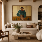 ARBYNART Vintage Americana Art | Checkered Frontier