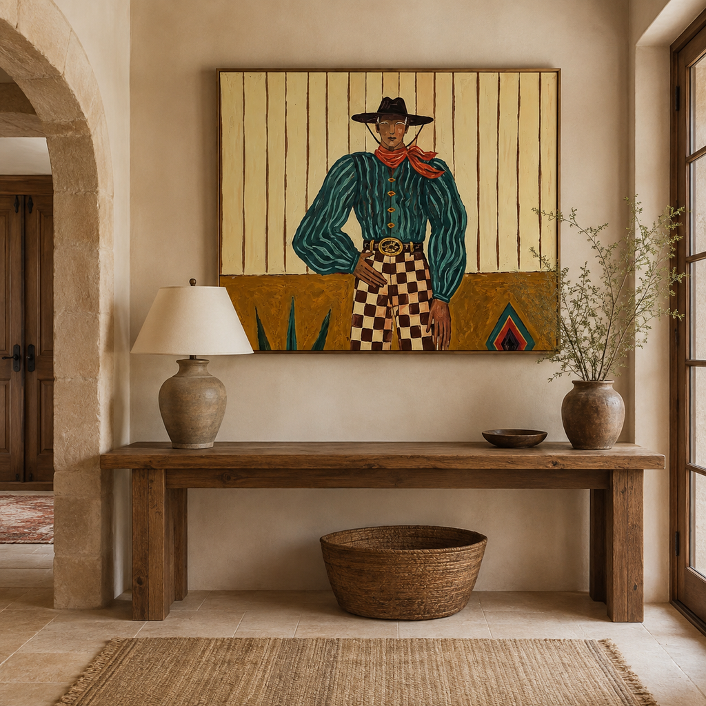 ARBYNART Vintage Americana Art | Checkered Frontier