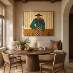 ARBYNART Vintage Americana Art | Checkered Frontier