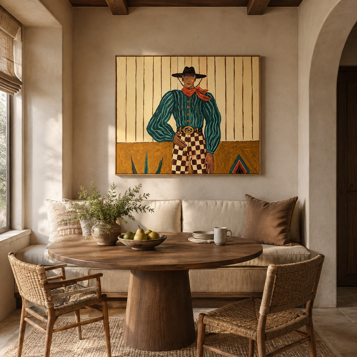 ARBYNART Vintage Americana Art | Checkered Frontier