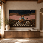 ARBYNART Vintage Americana Art | Songs Beneath the Desert Moon