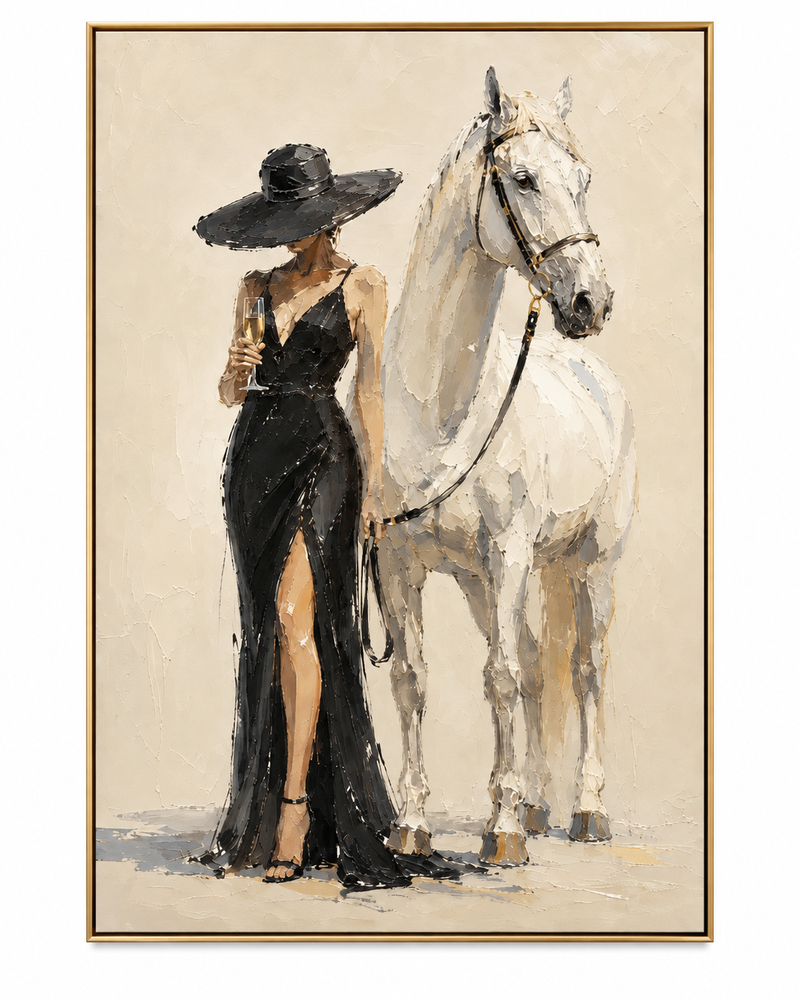ARBYNART Vintage Americana Art | Sophisticated Toast with the White Horse