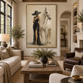 ARBYNART Vintage Americana Art | Sophisticated Toast with the White Horse