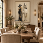 ARBYNART Vintage Americana Art | Sophisticated Toast with the White Horse