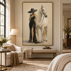 ARBYNART Vintage Americana Art | Sophisticated Toast with the White Horse