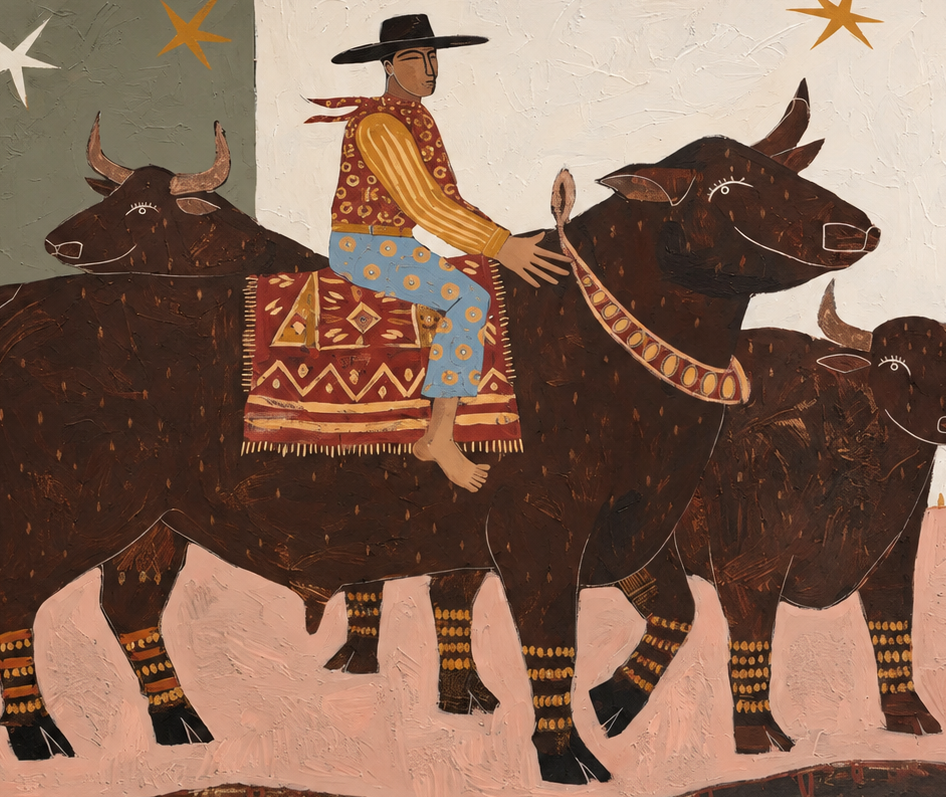 ARBYNART Vintage Americana Art | Star Herder
