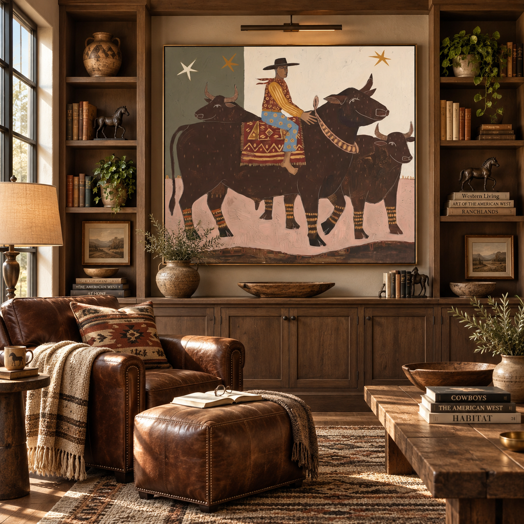 ARBYNART Vintage Americana Art | Star Herder