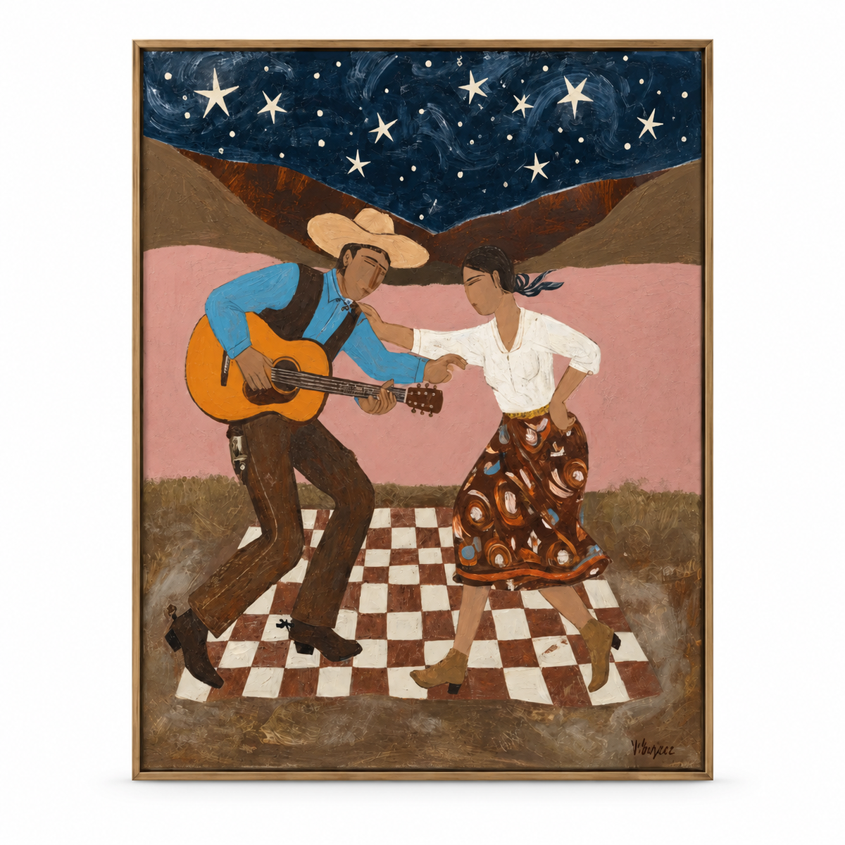 ARBYNART Vintage Americana Art | Starlit Dance