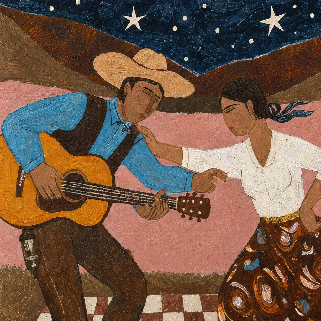ARBYNART Vintage Americana Art | Starlit Dance