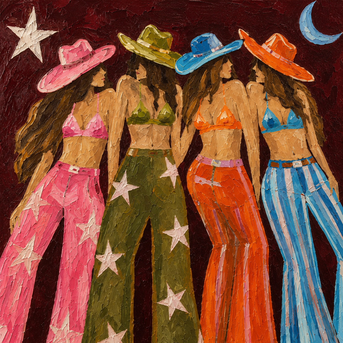 ARBYNART POP Art | Starlit Quartet of the Plains
