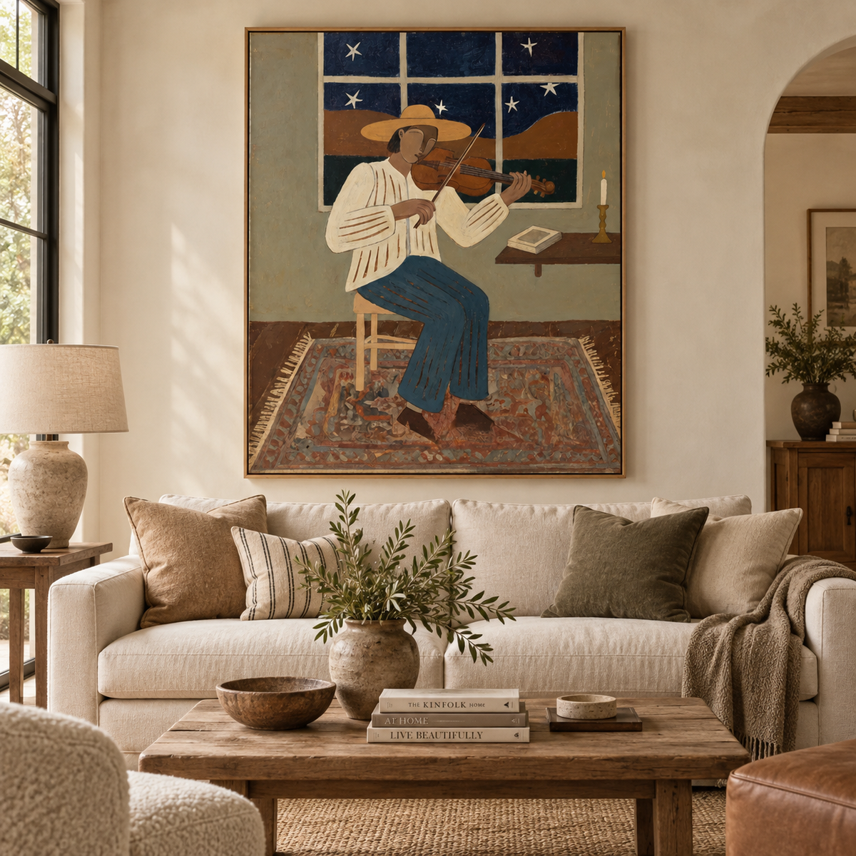 ARBYNART Vintage Americana Art | Starlit Sonata