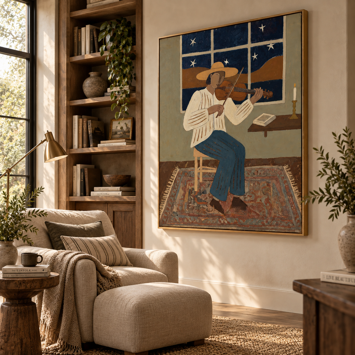 ARBYNART Vintage Americana Art | Starlit Sonata