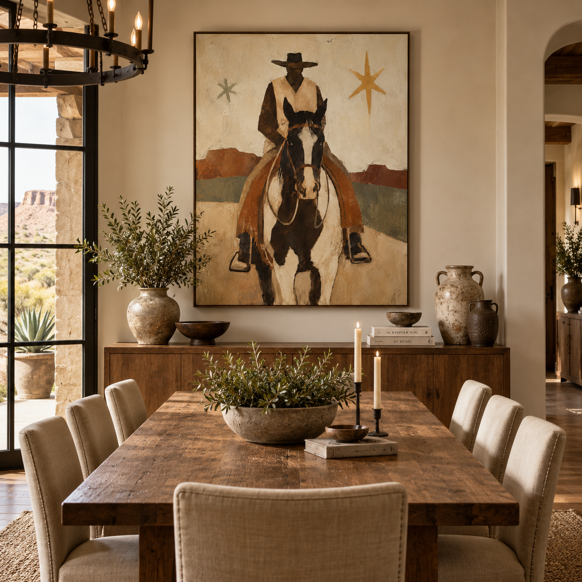 ARBYNART Vintage Americana Art | Stars That Guard the Arid Trail
