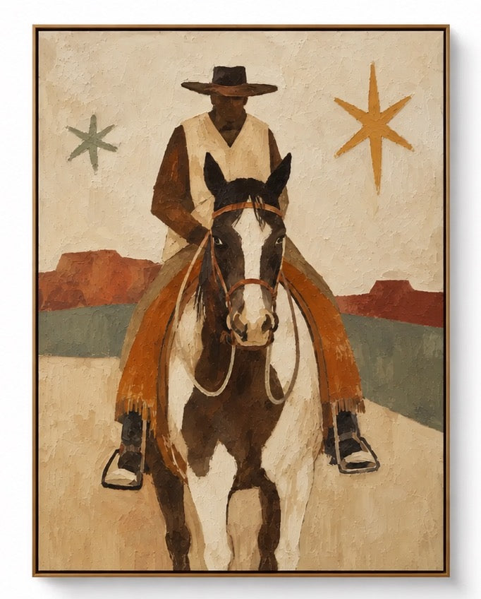 ARBYNART Vintage Americana Art | Stars That Guard the Arid Trail