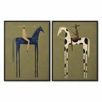 ARBYNART Vintage Americana Art | Stilted Horse Tales