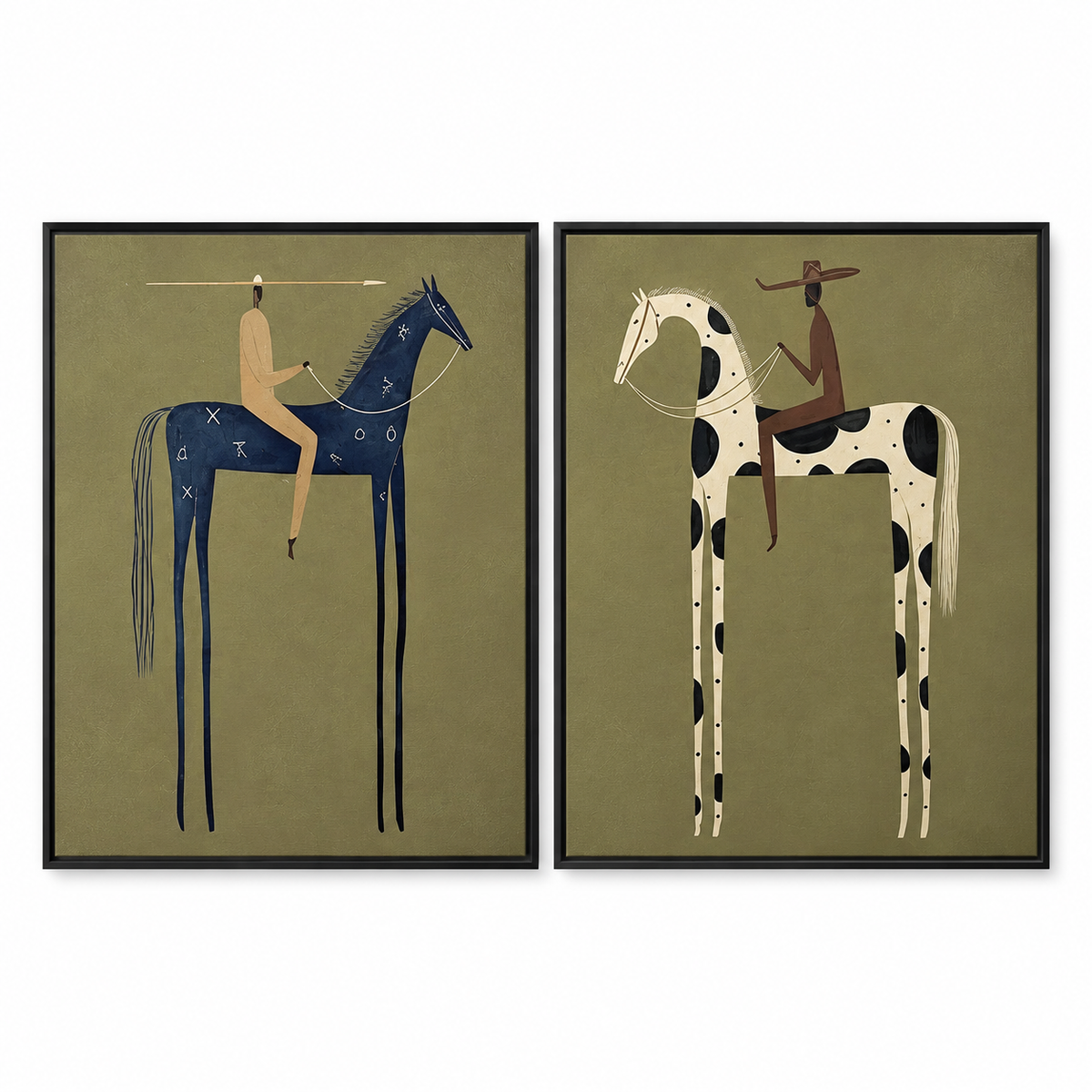 ARBYNART Vintage Americana Art | Stilted Horse Tales