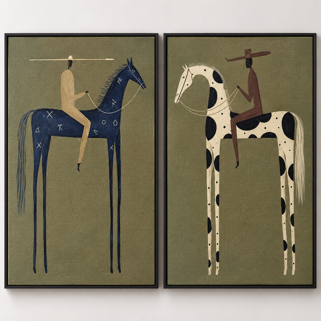 ARBYNART Vintage Americana Art | Stilted Horse Tales