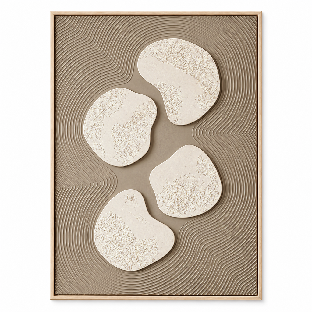 ARBYNART 3D Textured Art | Stone Harmony