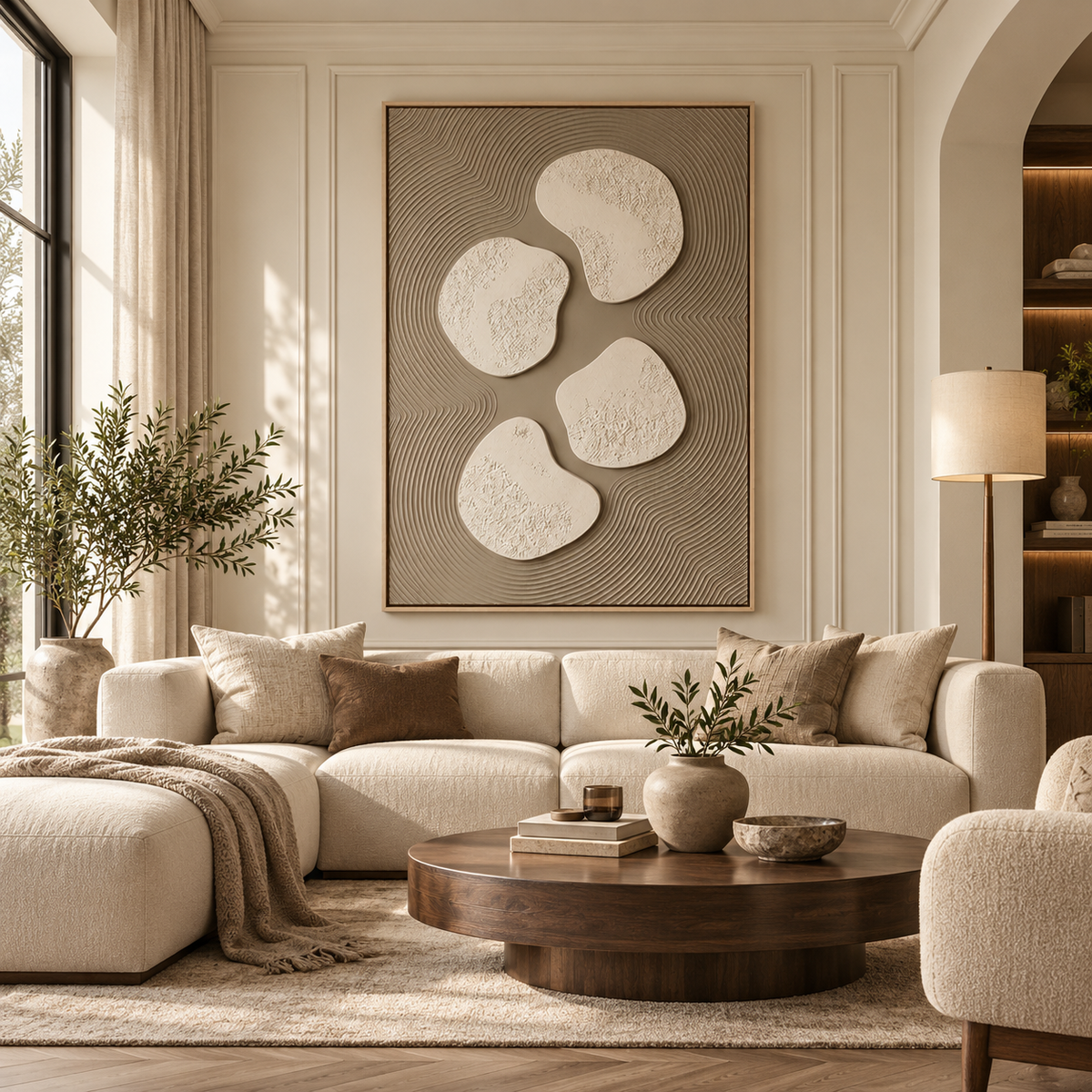 ARBYNART 3D Textured Art | Stone Harmony